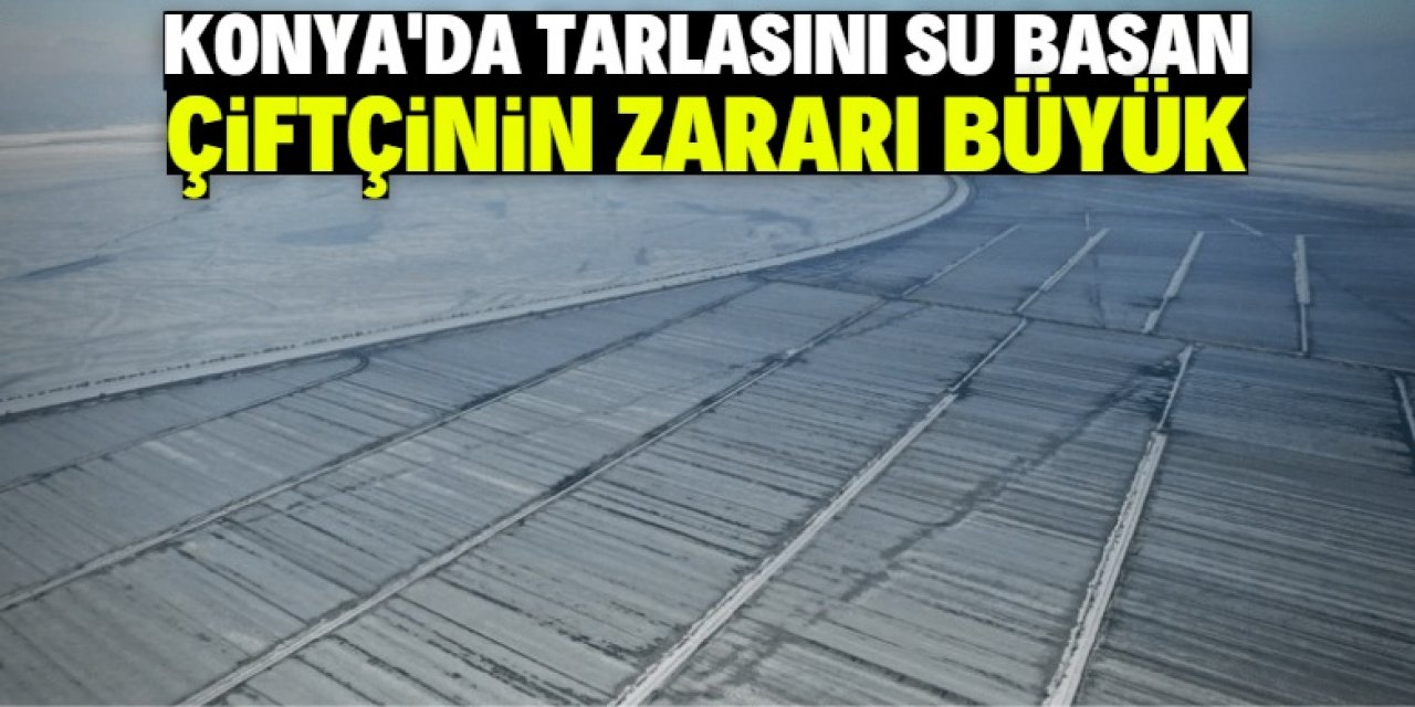 Konya'da yaşanan taşkınlar nedeniyle çiftçi zor durumda