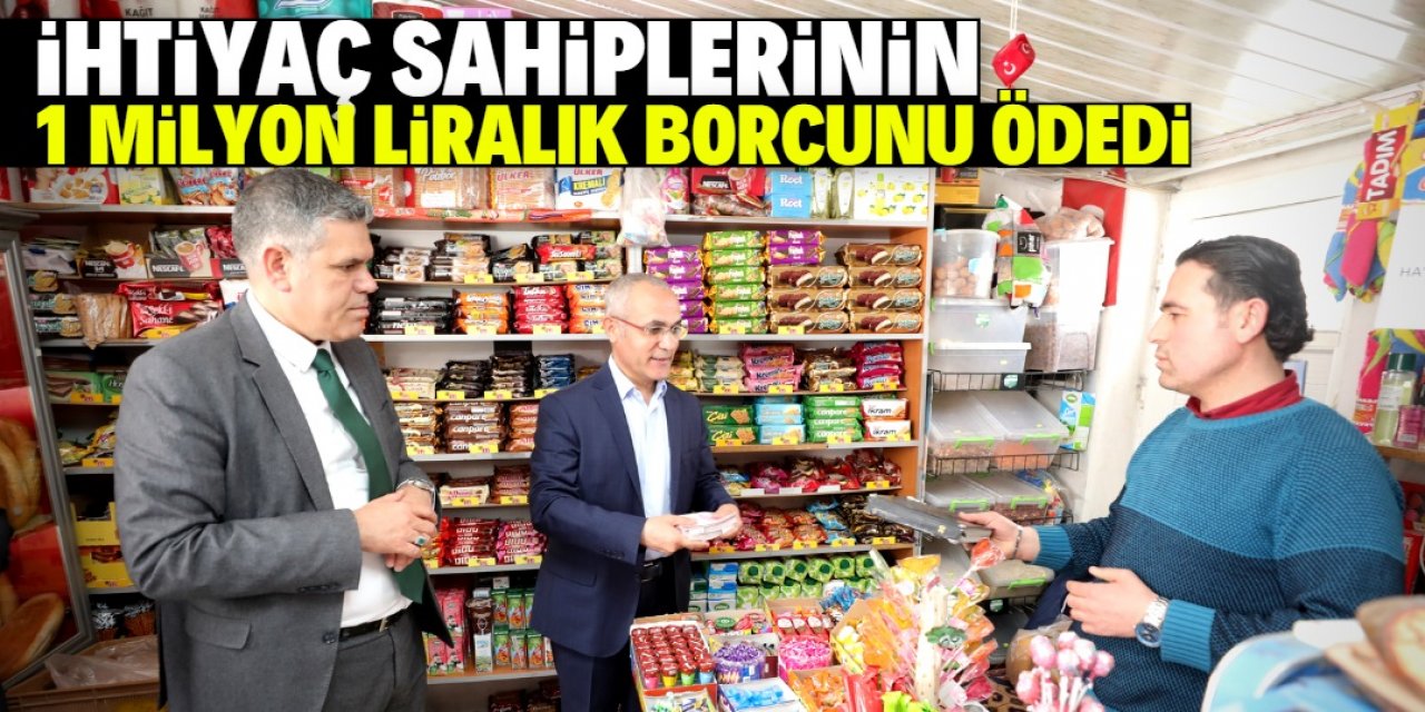 Hayırsever vatandaş ihtiyaç sahiplerinin 1 milyon liralık borcunu ödedi