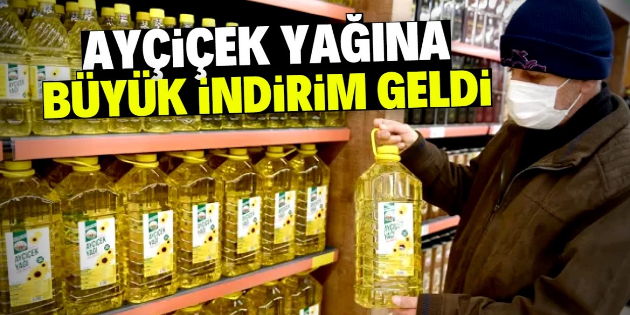 Ayçiçek yağına dev indirim geldi