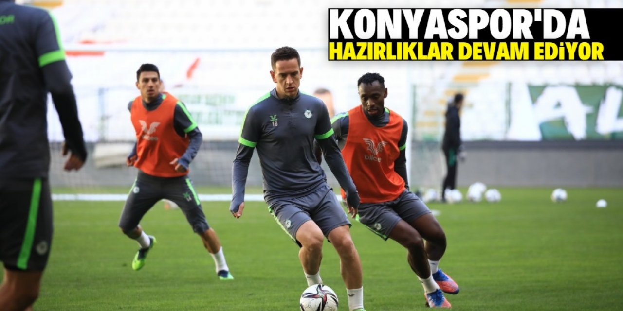 Konyaspor, Gaziantep FK maçı hazırlıklarını sürdürdü