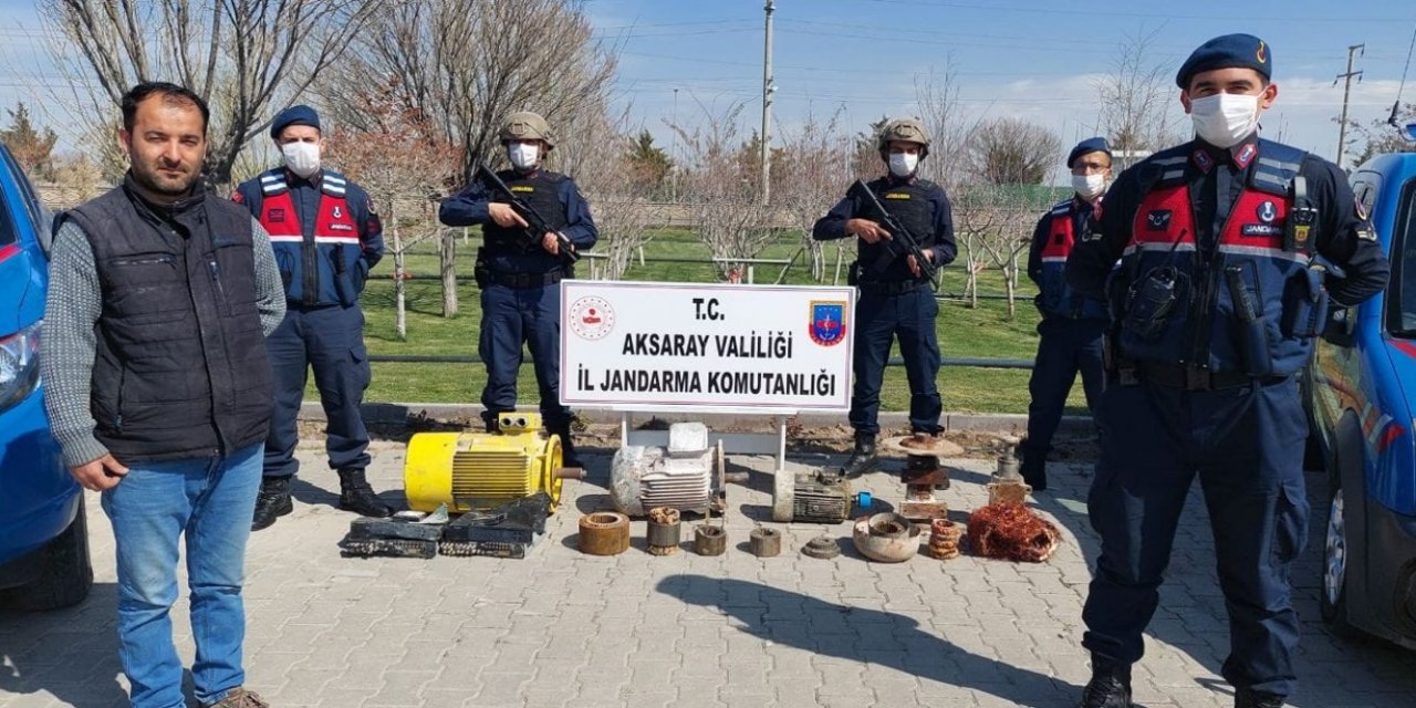 Aksaray'da iş yerinden hırsızlık yapan 2 şüpheli tutuklandı