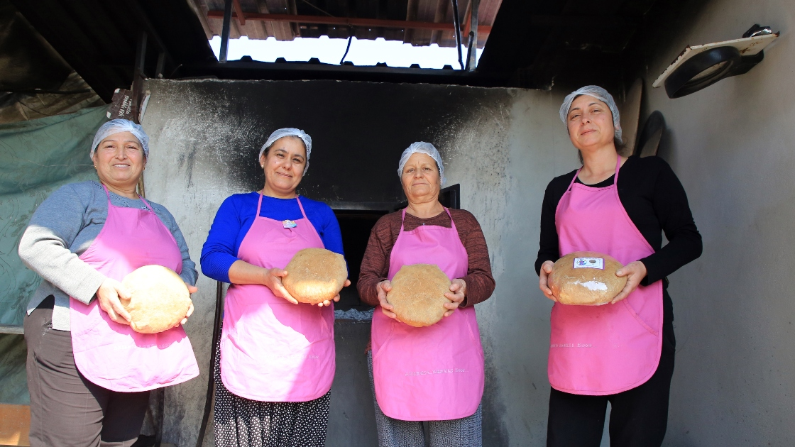 Girit göçmenlerinin asırlık mayayla pişirdiği ekmek sofralara lezzet katıyor