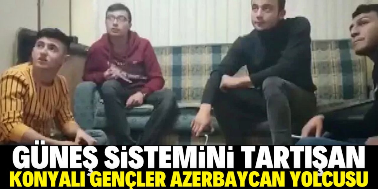 Güneş sistemini tartışan Konyalı öğrenciler Azerbaycan yolcusu