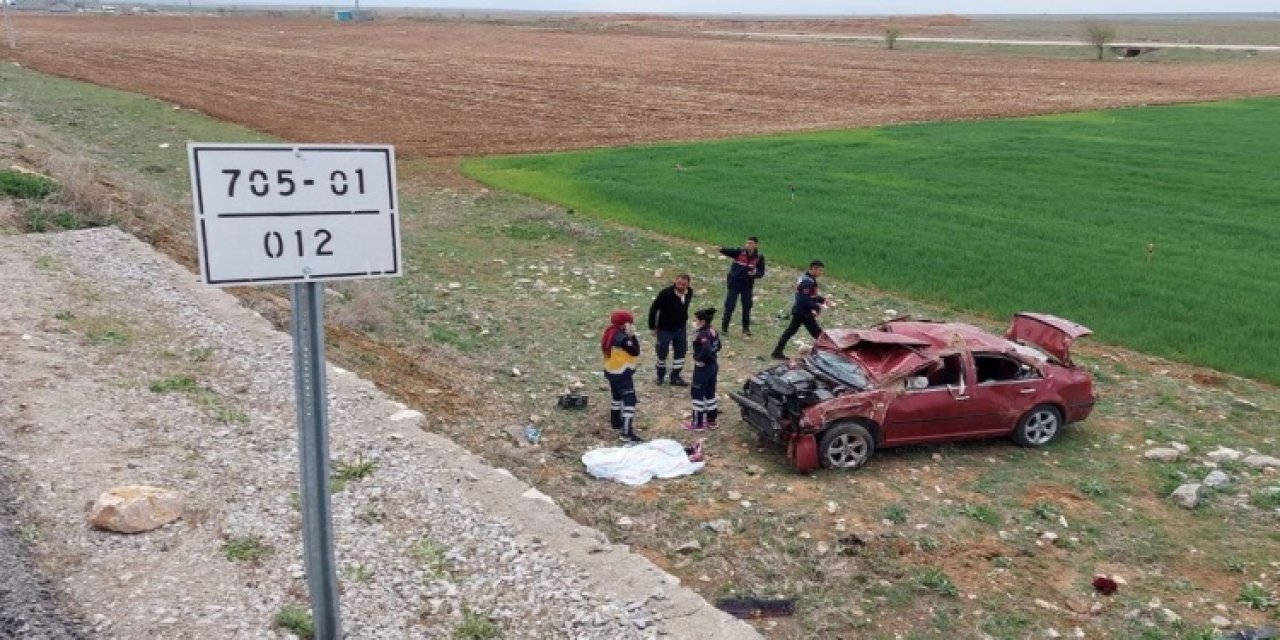 Konya'da otomobilin şarampole devrildiği kazada 5 yaşındaki çocuk öldü