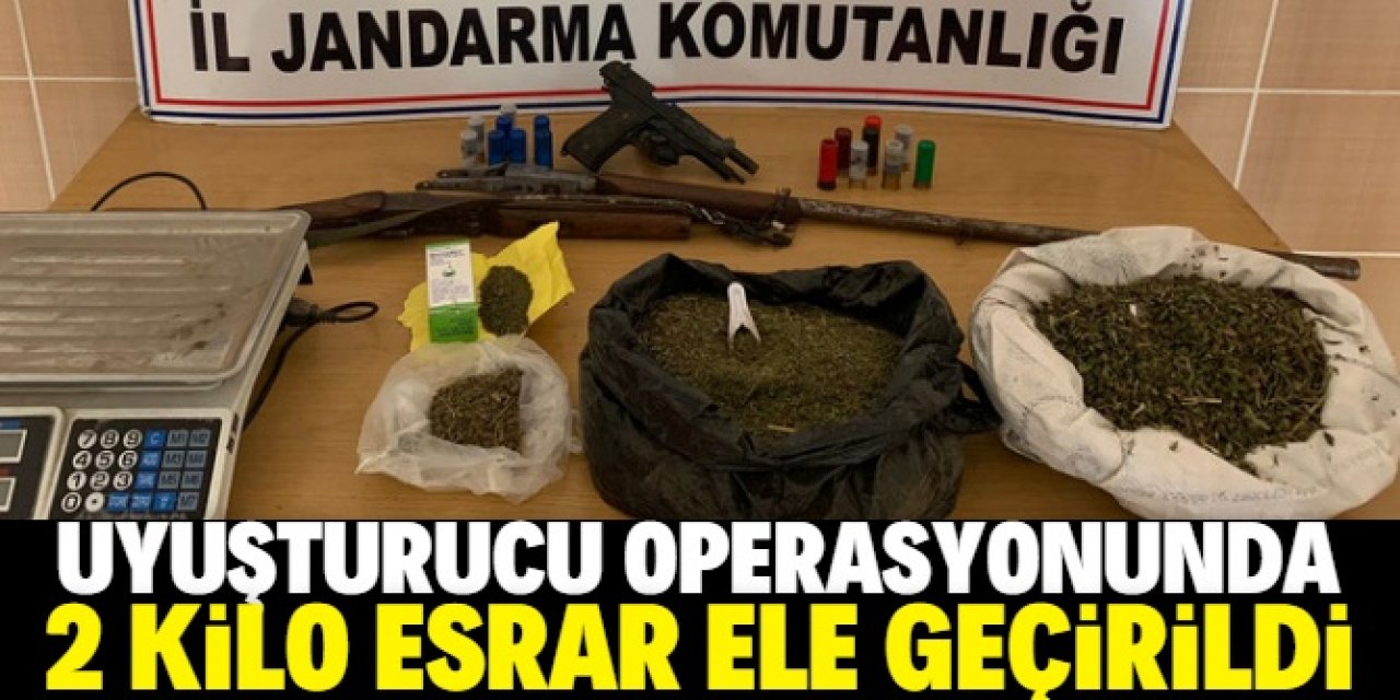 Konya'da uyuşturucu operasyonunda 2 kilogram esrar ele geçirildi