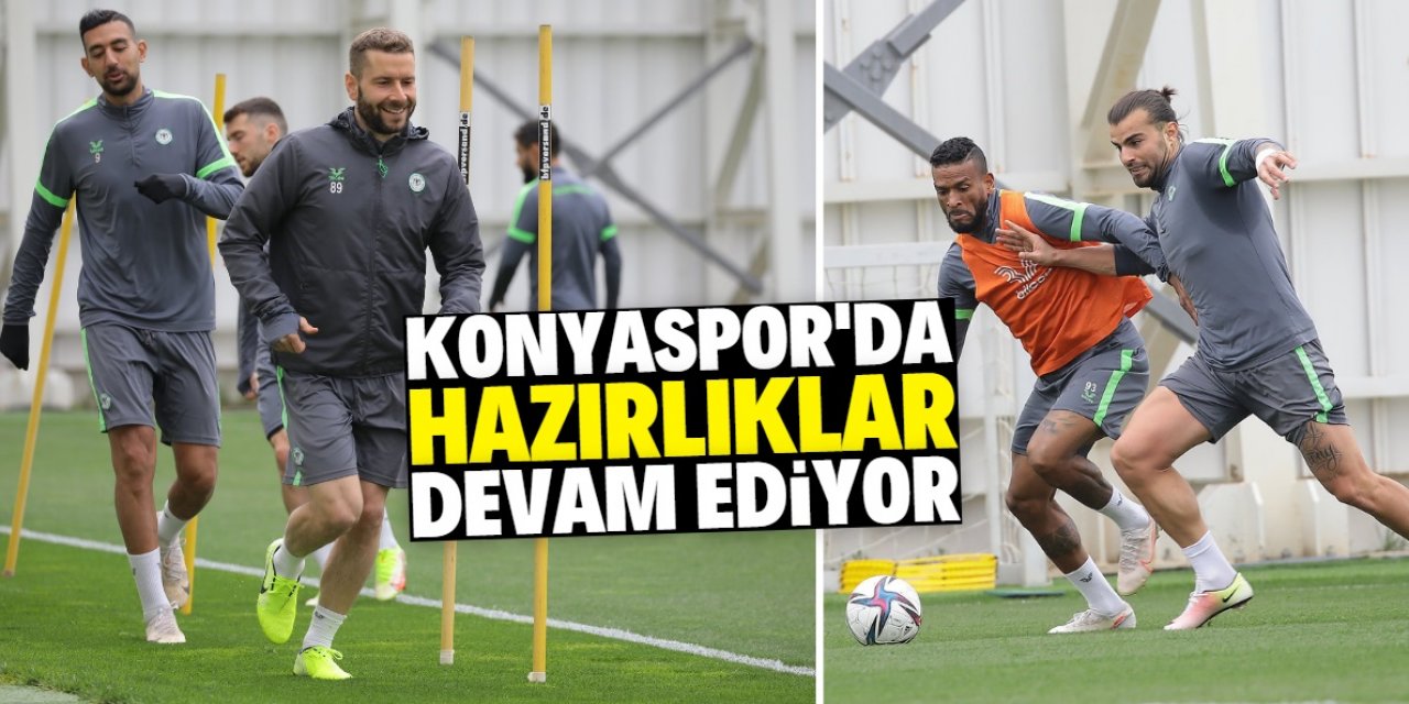 Konyaspor, Antalyaspor maçı hazırlıklarını sürdürdü
