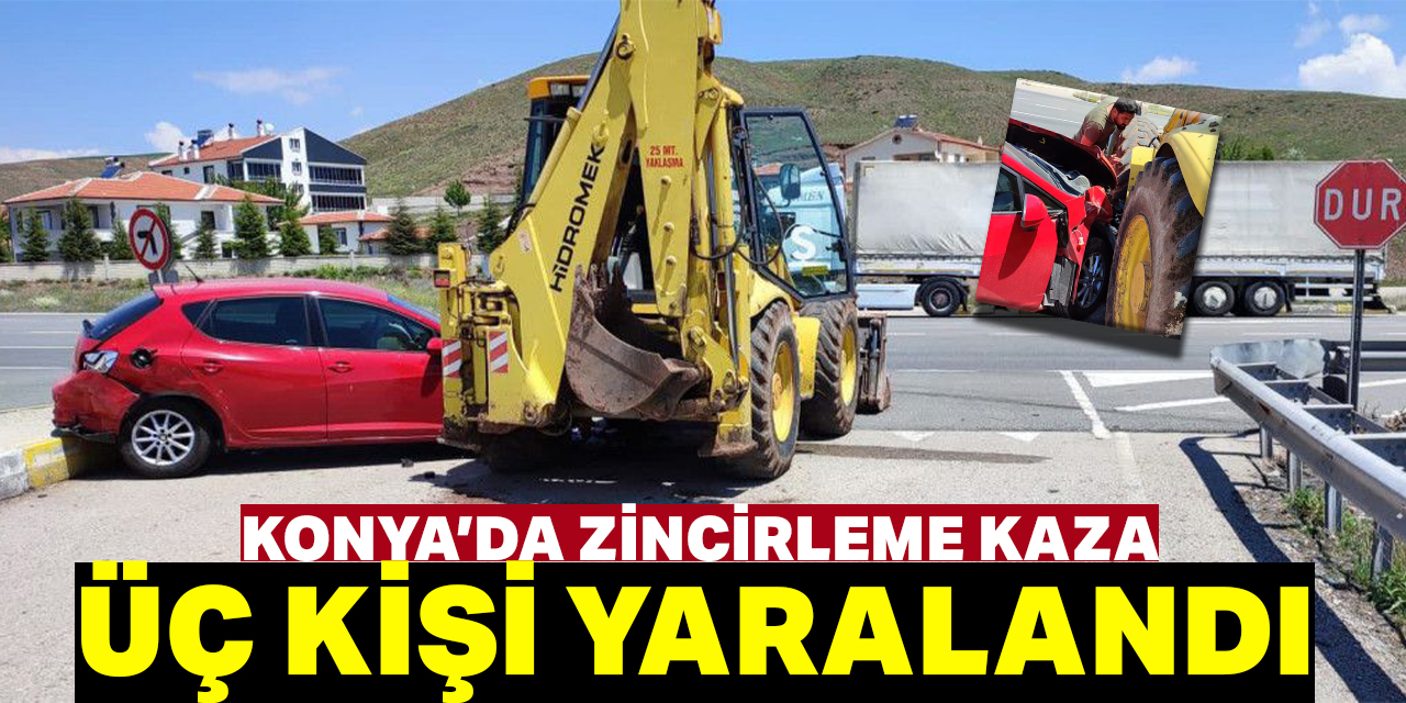 Zincirleme trafik kazasında 3 kişi yaralandı