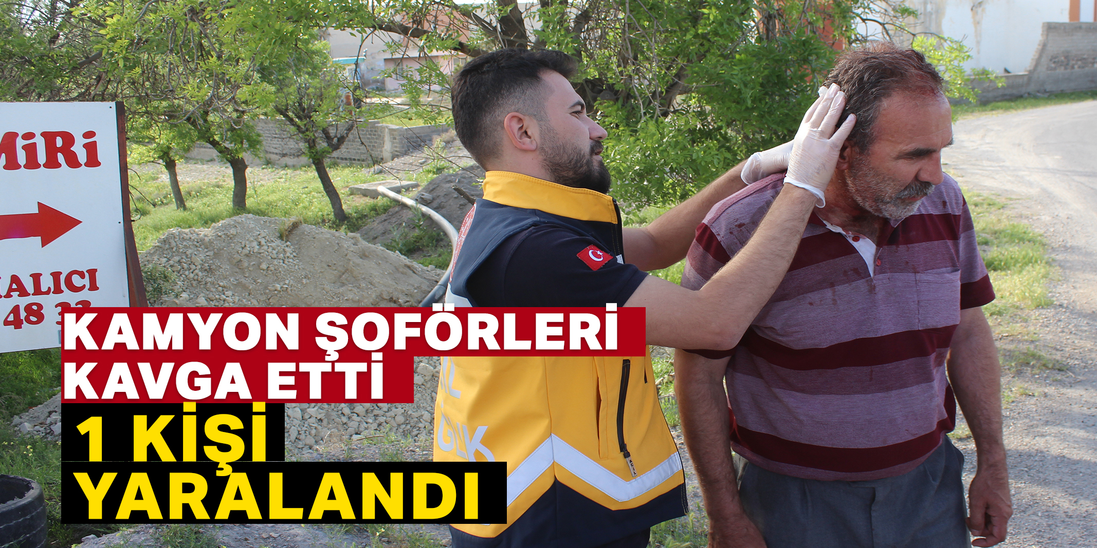 Konya'da kamyon şoförleri arasındaki kavgada bir kişi yaralandı