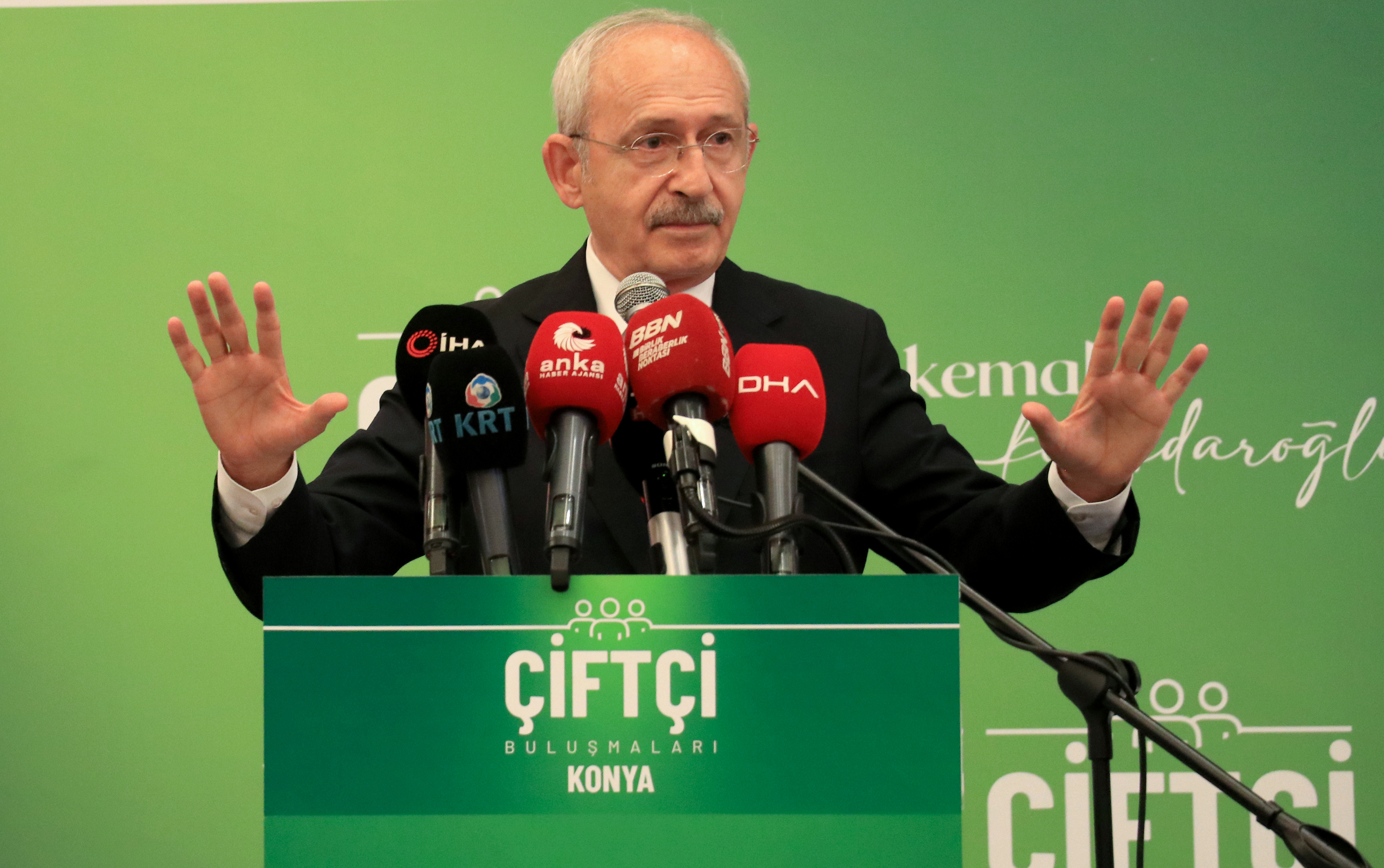 CHP Genel Başkanı Kılıçdaroğlu, Konya'da Muhtarlar ve Çiftçi Buluşması'nda konuştu