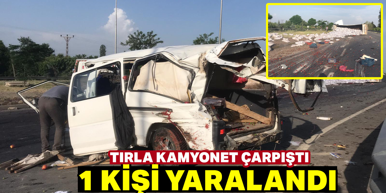 Akşehir'de trafik kazasında 1 kişi yaralandı