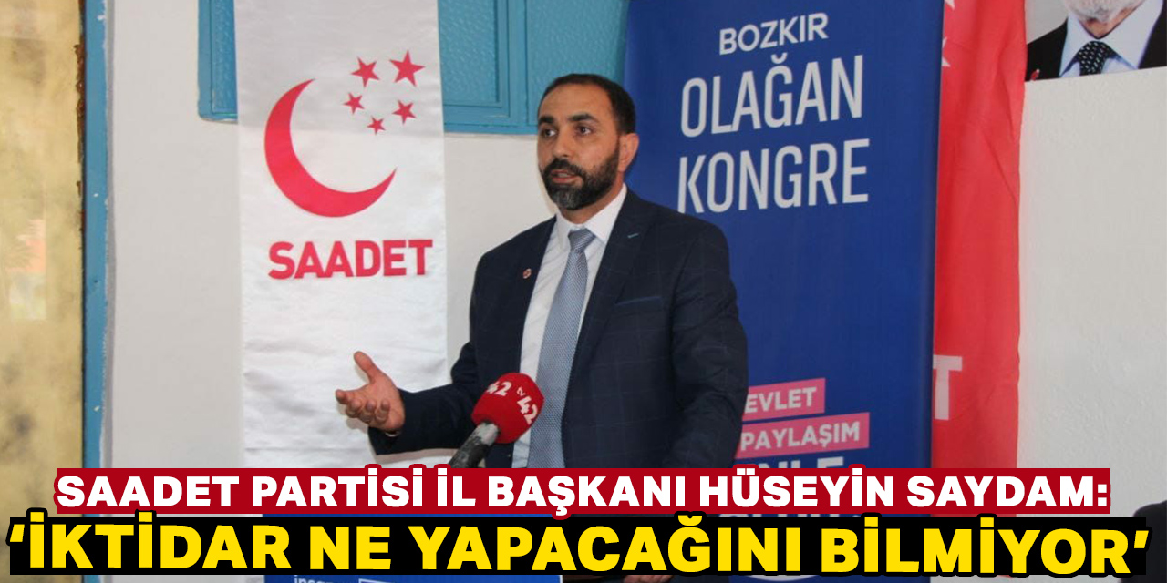 Saadet Bozkır'da bayrak değişimi