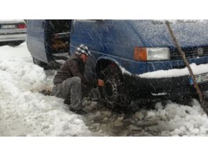 Zonguldak'ta Kar Ve Tipi Etkili Oldu