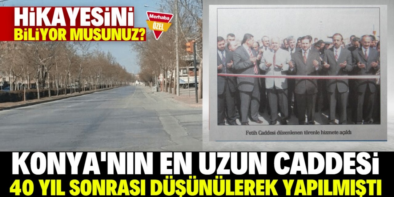 18 yıl önce hizmete açılan cadde Konya trafiğini rahatlatıyor