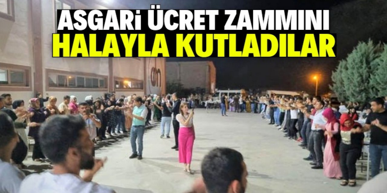 Asgari ücret 5 bin 500 lira oldu diye halay çektiler