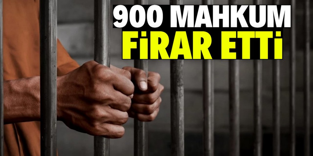 Hapishaneden 900 mahkum firar etti