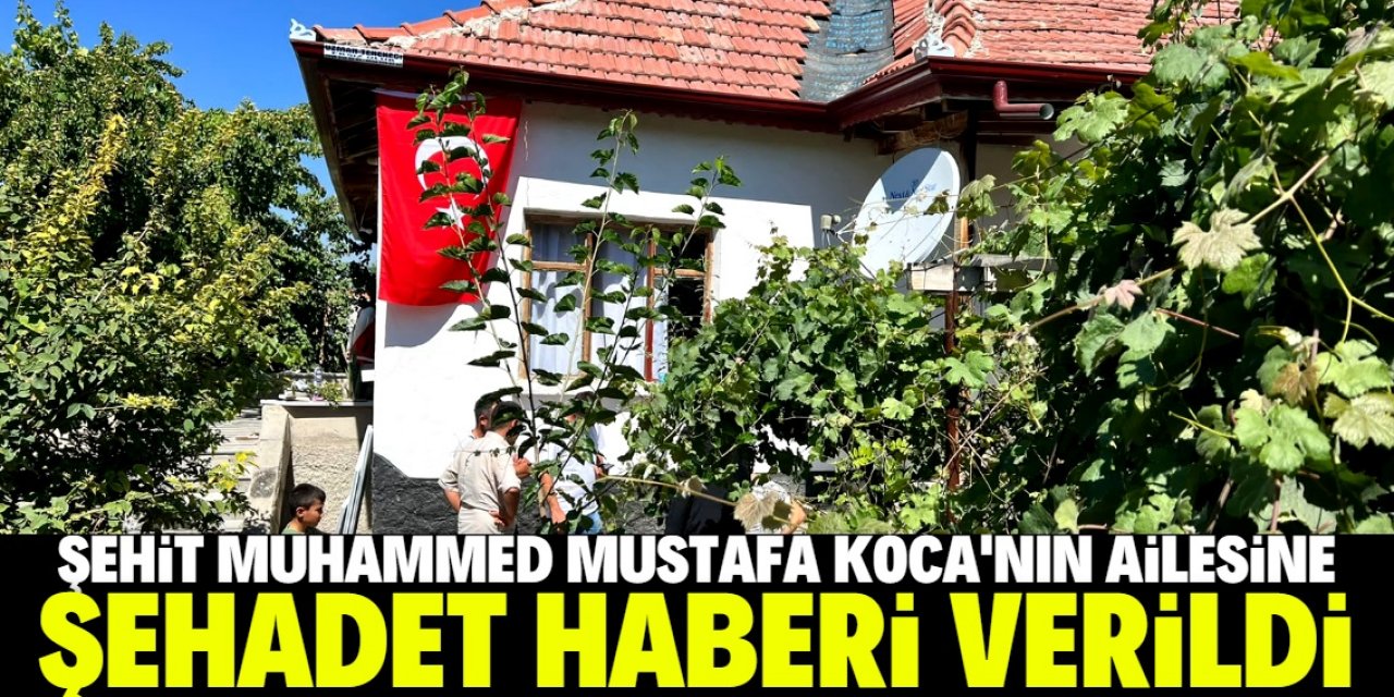 Şehit Muhammed Mustafa Koca'nın Konya'daki ailesine şehadet haberi verildi