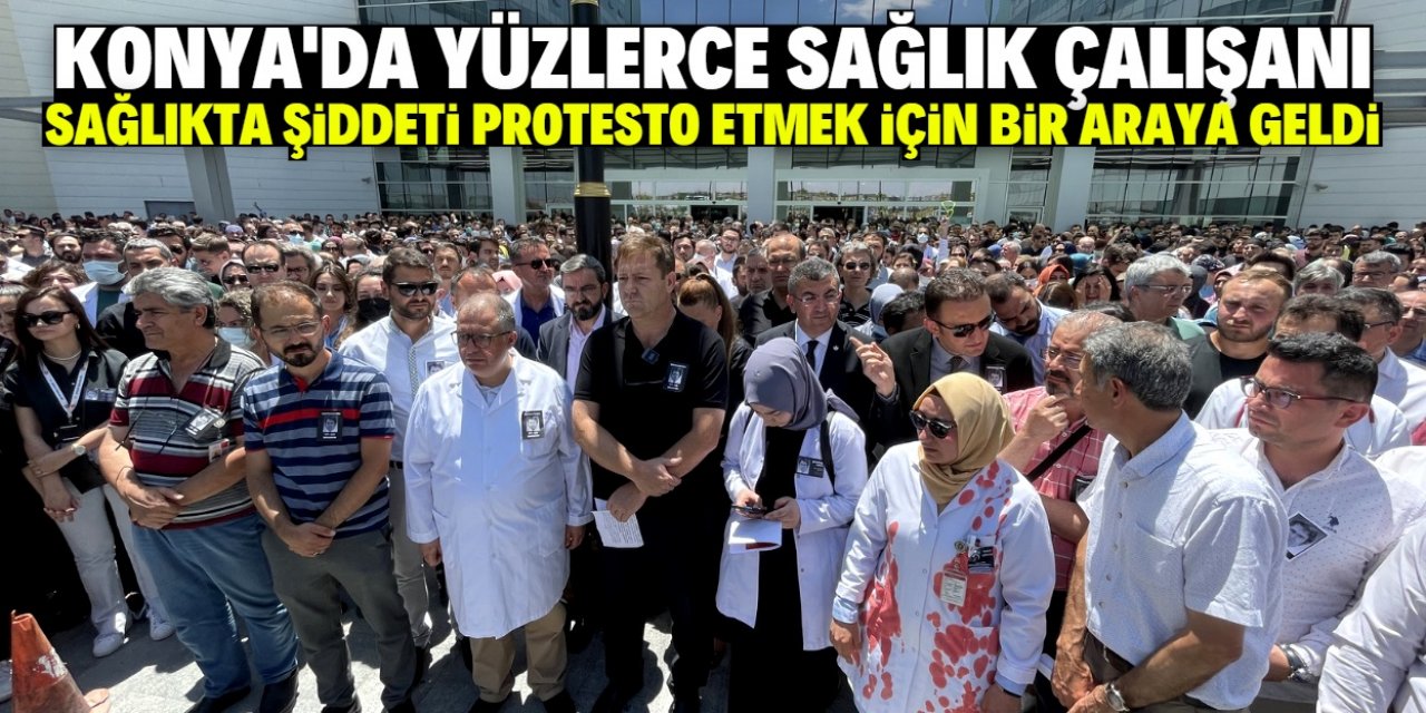 Meslektaşlarının katledilişini Konya'da protesto ettiler