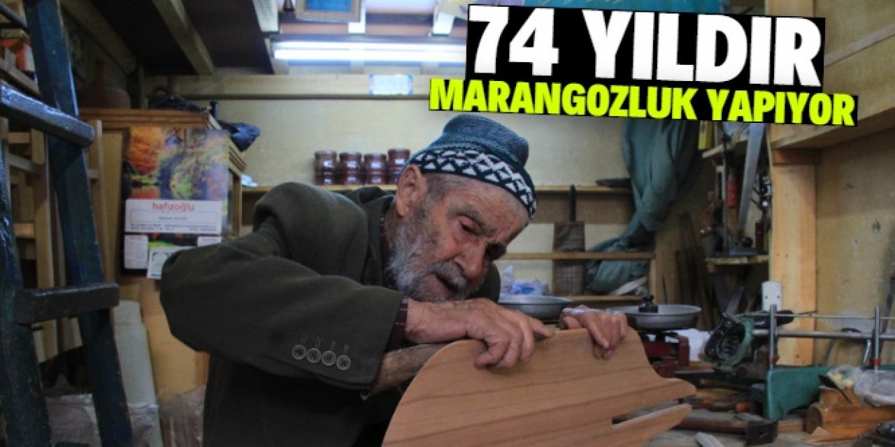Karamanlı "marangoz dede" 74 yıldır çalışıyor
