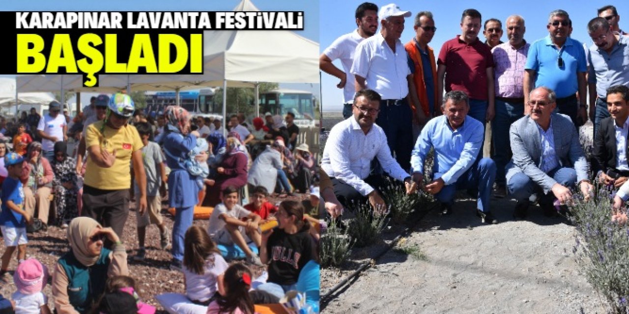 1. Karapınar Lavanta Festivali başladı