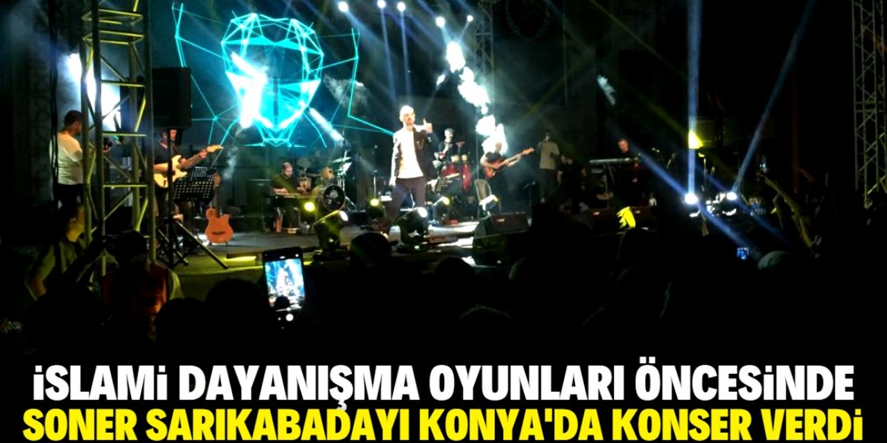 Soner Sarıkabadayı Konya'da konser verdi