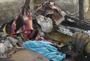 Elektrikli battaniye yangına yol açtı