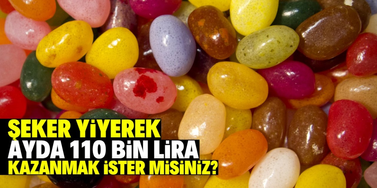 Şeker yiyerek para kazanmak ister misiniz? Hem de ayda 110 bin lira!