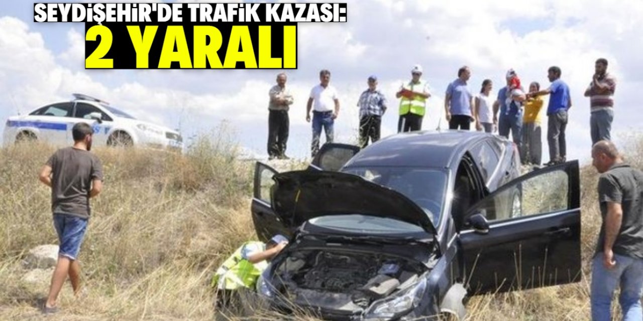 Seydişehir'de trafik kazası 1'i ağır 2 yaralı
