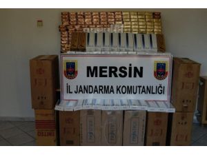 Mersin'de 7 Bin Paket Kaçak Sigara Ele Geçirildi