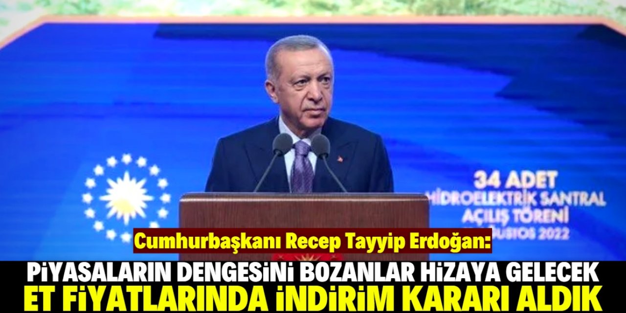 Cumhurbaşkanı Erdoğan talimat verdi: Büyükbaş et fiyatlarında indirim yapılacak