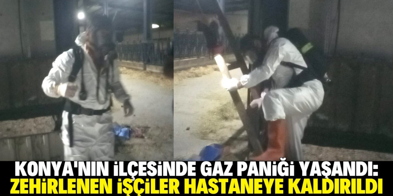 Konya'nın ilçesinde kimyasal gaz paniği yaşandı