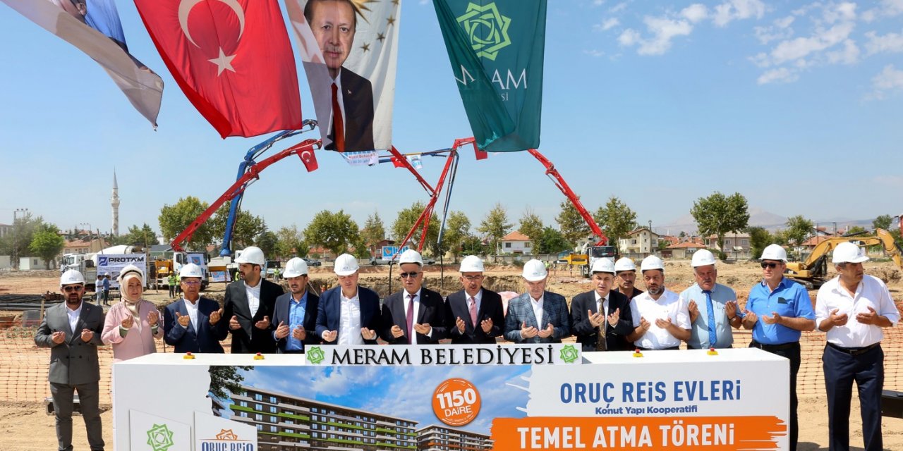 Oruç Reis Konutlarının temeli dualarla atıldı