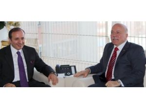Başkan Adayı Mehmet Sekmen'den, Başkan Küçükler`e Ziyaret
