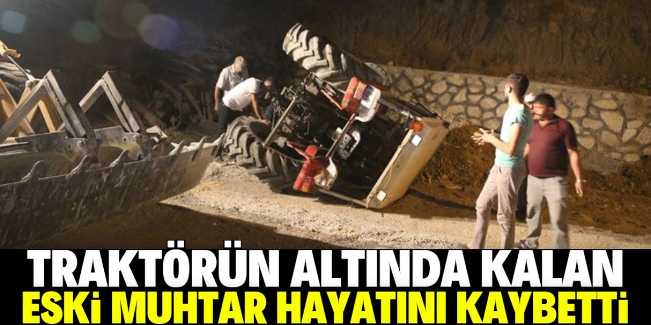 Konya'da traktörün altında kalan eski muhtar yaşamını yitirdi