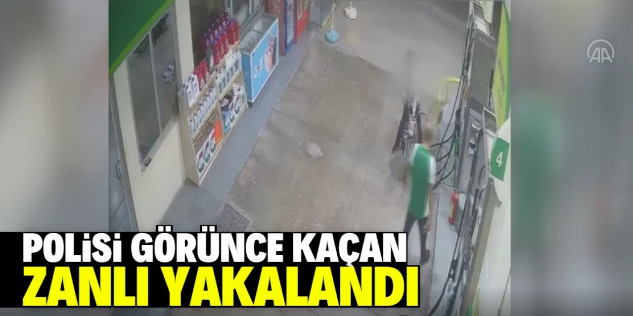 Konya'da polisi görünce kaçmaya çalışan hırsızlık şüphelisi yakalandı