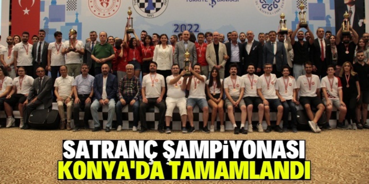 Türkiye Kulüpler Satranç Şampiyonası Konya'da tamamlandı