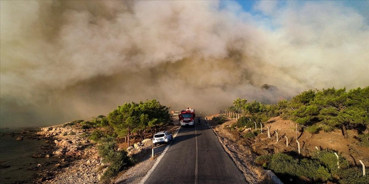 Mersin'deki orman yangınına müdahale sürüyor