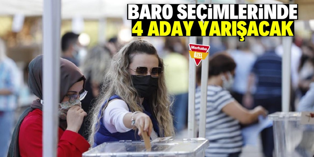 Konya Baro seçimlerinde 4 aday yarışacak