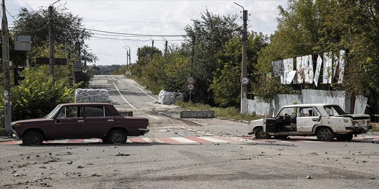 Yeniden Ukrayna'nın kontrolüne geçen Kupyansk şehri görüntülendi