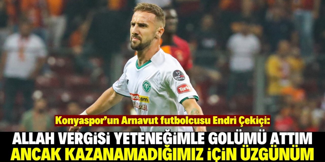 Konyasporlu Çekiçi golünü attı ama sevinemedi 