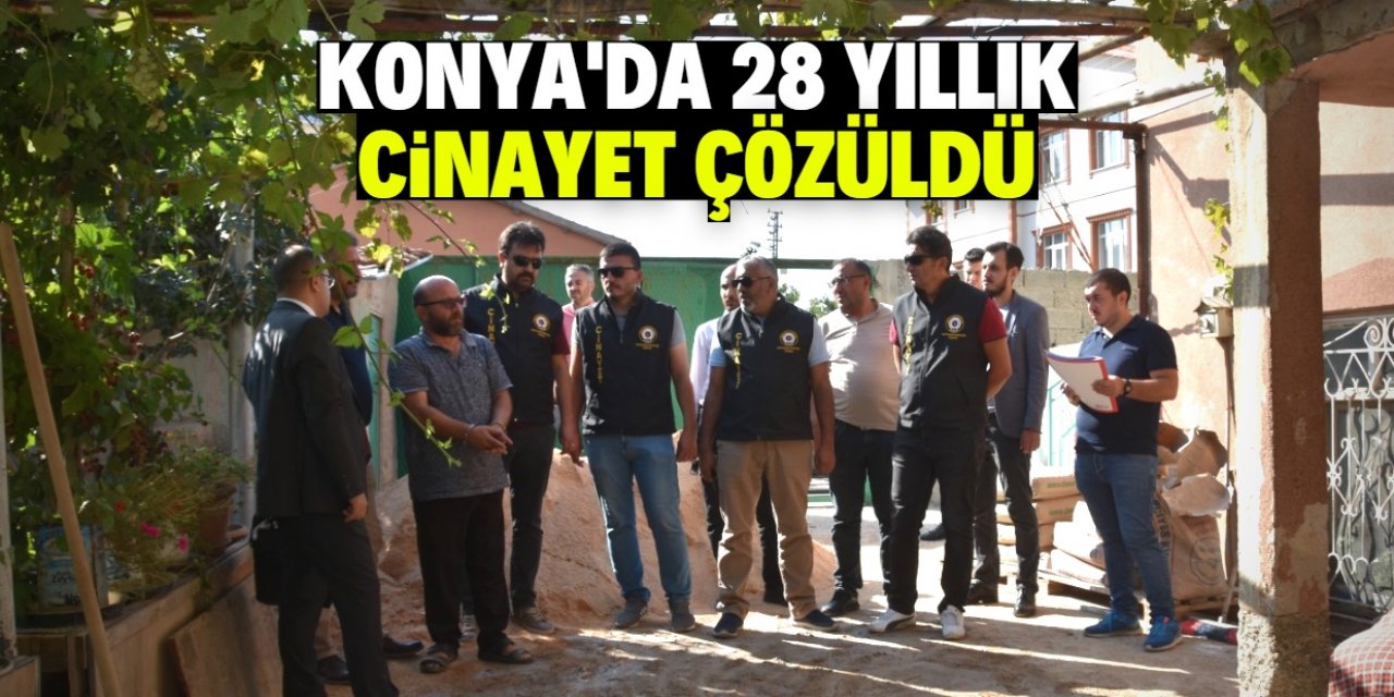 Konya'da 28 yıllık cinayet çözüldü
