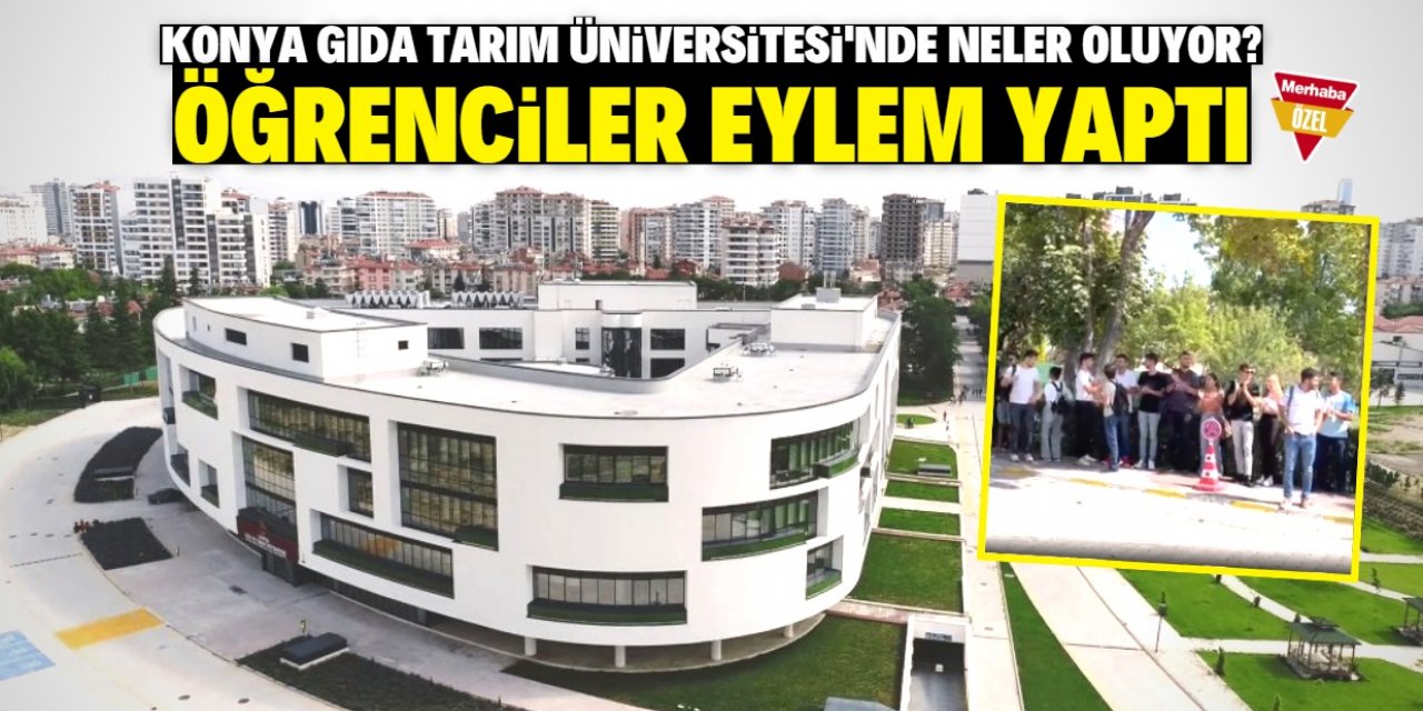 Konya Gıda ve Tarım Üniversitesi öğrencilerinden yemek eylemi!