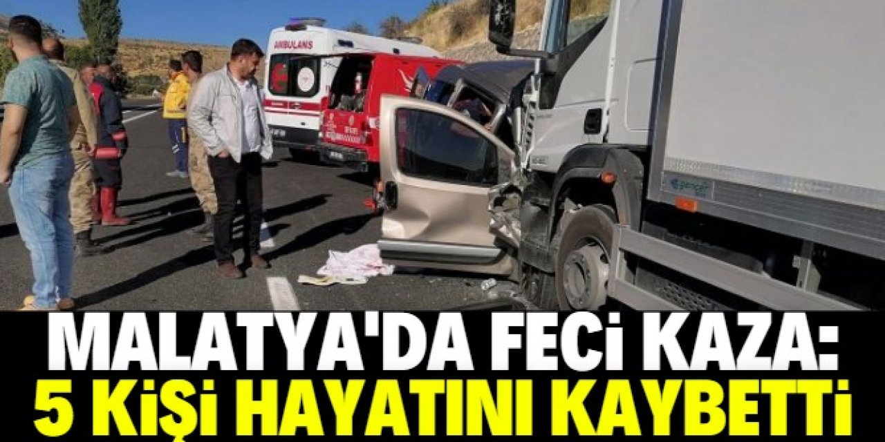 Malatya'da feci kaza: Çok sayıda ölü var