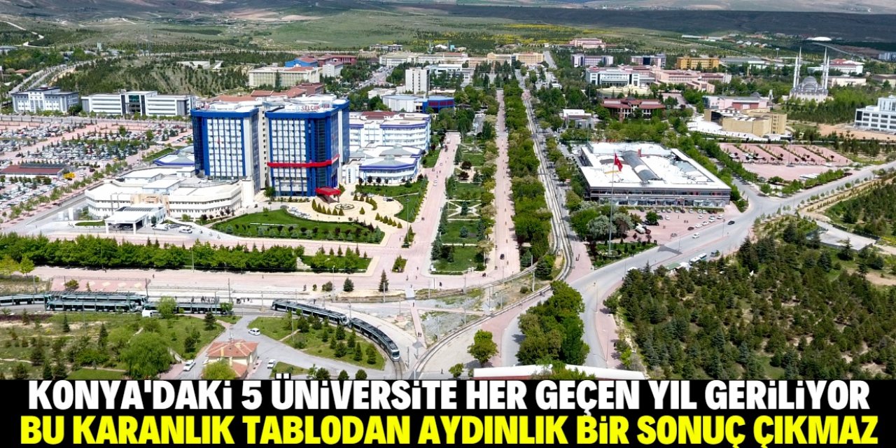 Konya Üniversitelerinde Düşüş Sürüyor