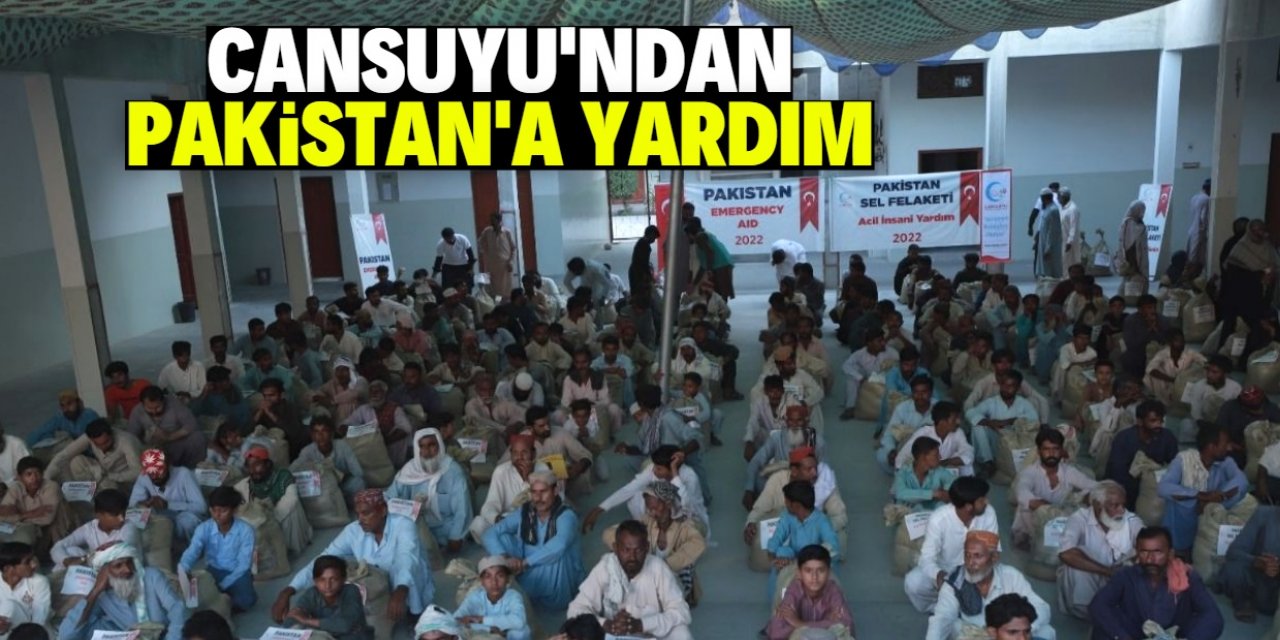 Cansuyu’ndan Pakistan'a yardım