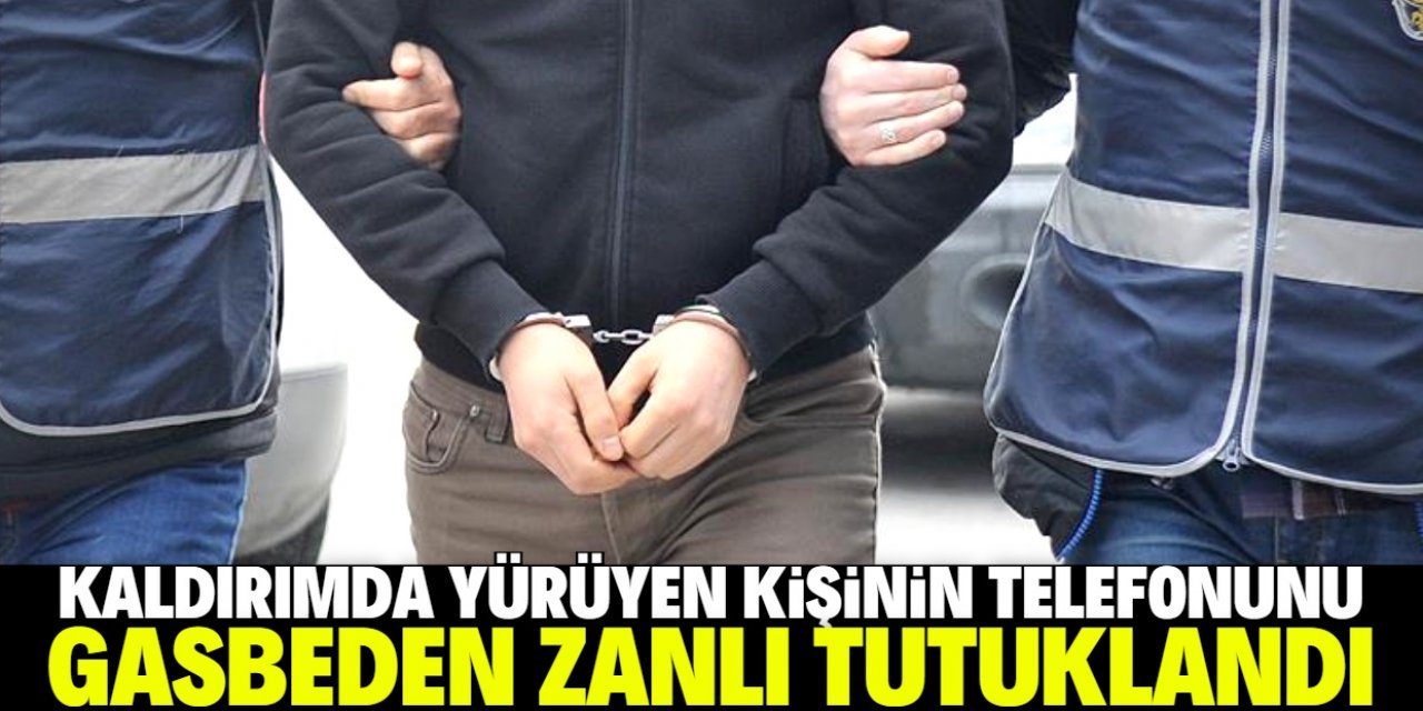 Konya'da kaldırımda yürüyen kişinin telefonunu gasbeden zanlı tutuklandı