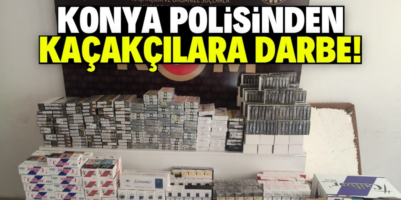 Konya polisinden kaçakçılara darbe!