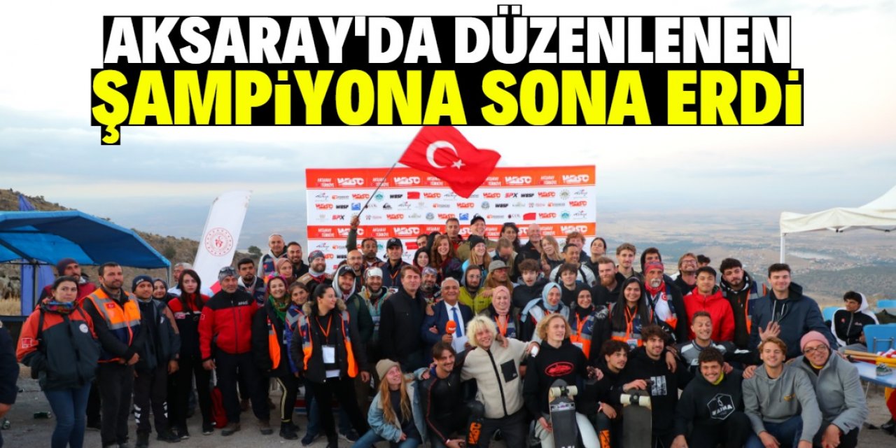 Aksaray'da düzenlenen Dünya İniş Kaykay ve Hız Kızağı Şampiyonası sona erdi