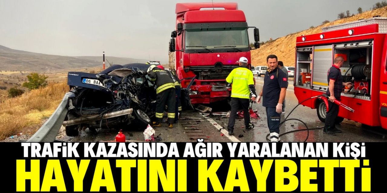 Konya'daki trafik kazasında ağır yaralanan kişi 3 gün sonra hayatını kaybetti