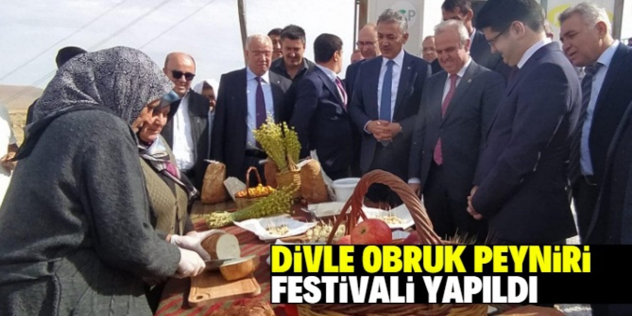 Karaman'da Divle Obruk Peyniri Festivali yapıldı