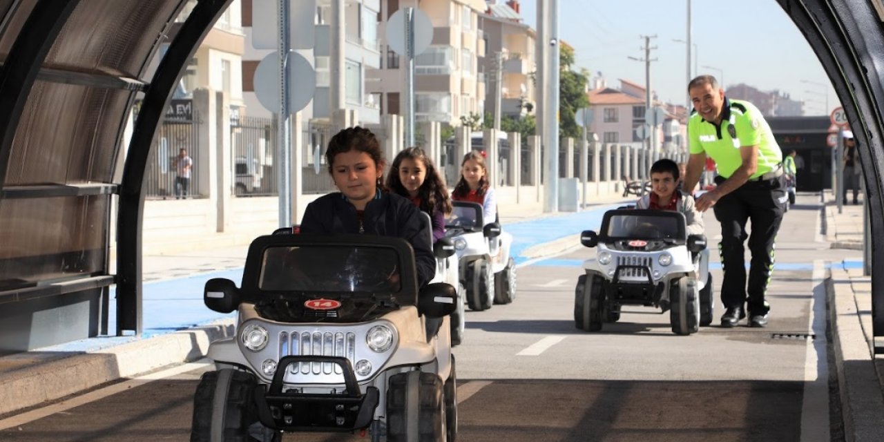 Trafik Parkı’nda öğrencilere eğitim 